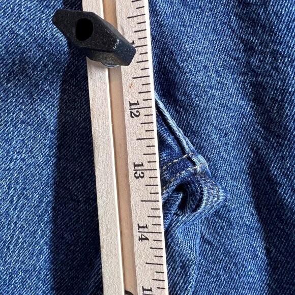 Carhartt Men's Relaxed Fit Flannel-Lined Jeans 40x30 Blue Denim AS IS Work Jeans - Picture 8 of 13